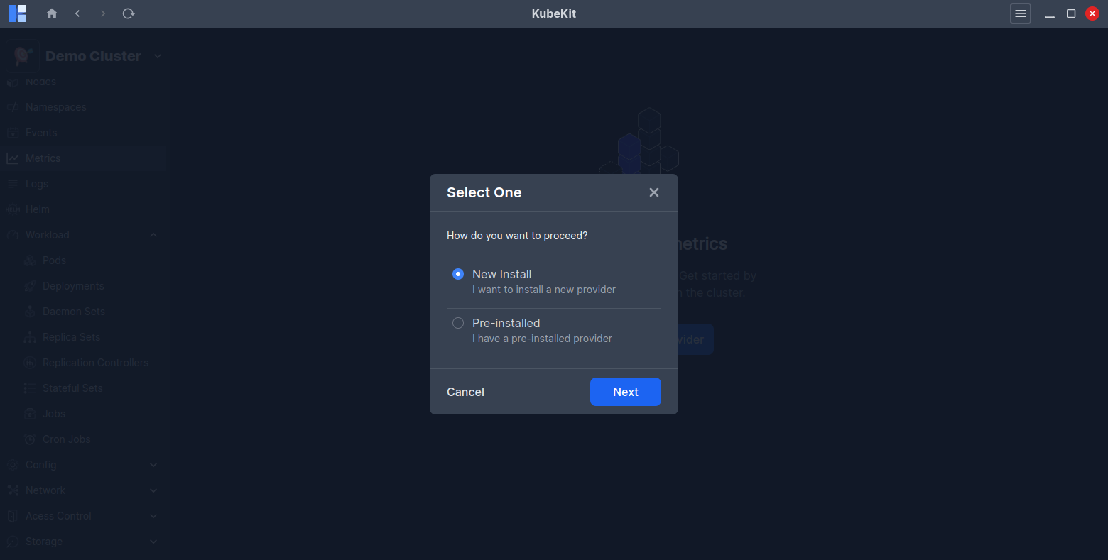 Add Metrics Provider Option
