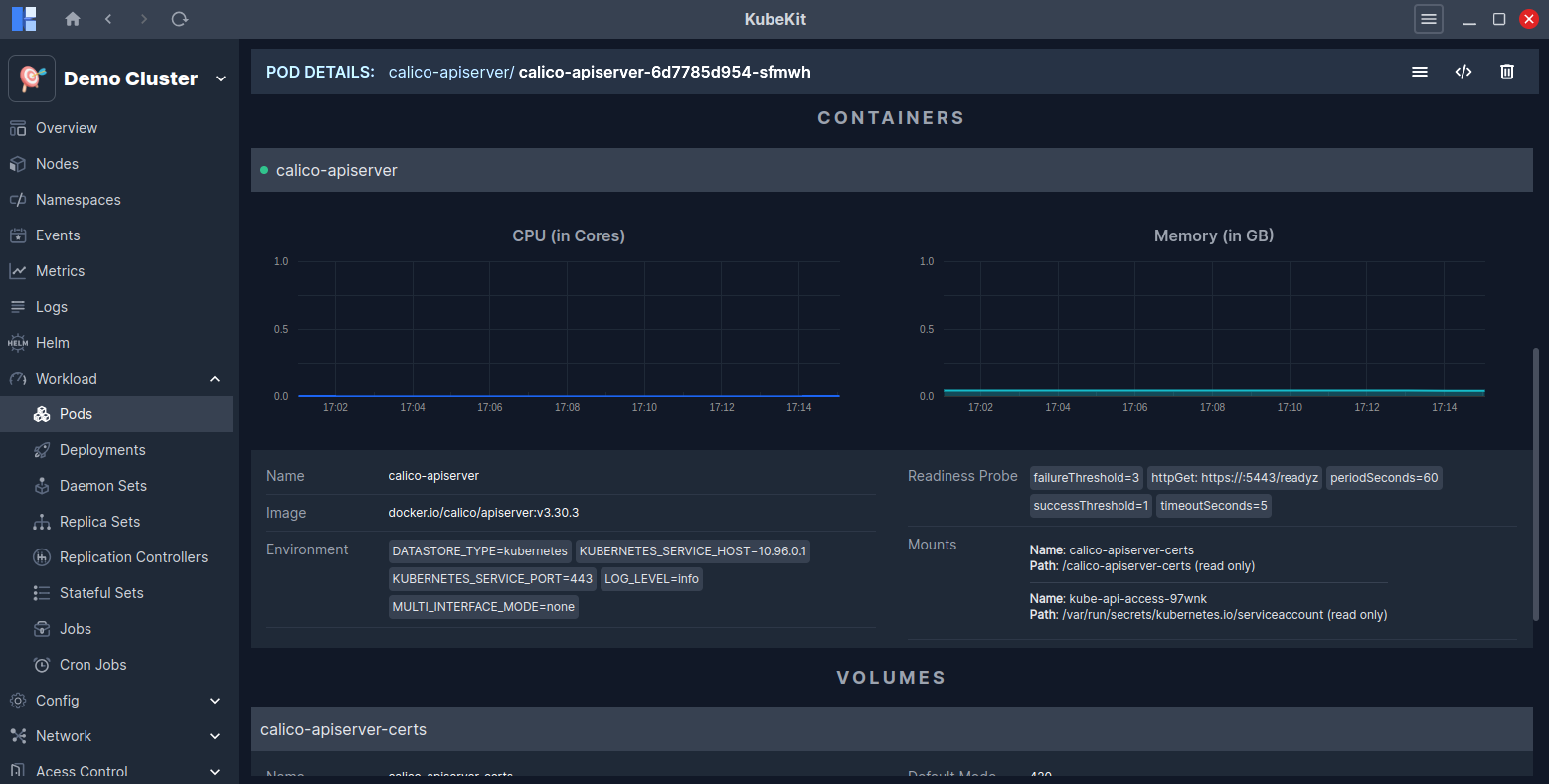 Pod Details Containers